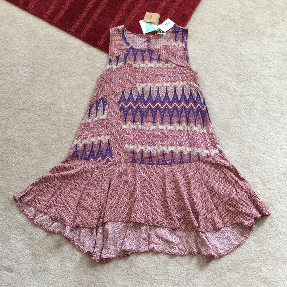 Umgee Dresses & Skirts - Umgee S Boho Hippie Tunic Dress Hi-Lo Hem NWT